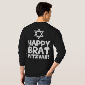 T-shirt Happy Brat Mitzvah (Bar / Bat mitzvah) (Dos entier)