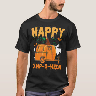 T-shirt Happy Camp O Ween Camper Halloween Camping Rv Camp