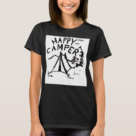 T-shirt Happy Camper (Devant)