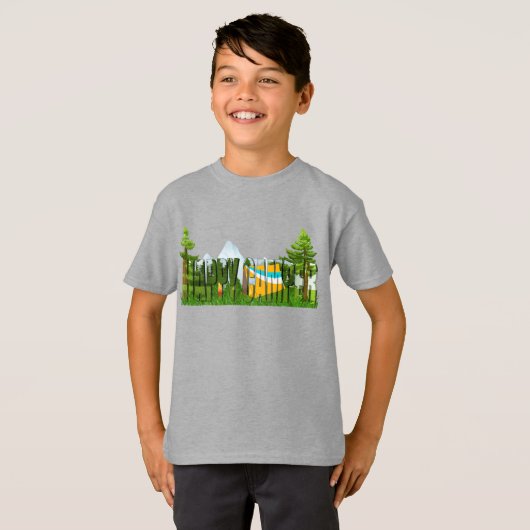 T-shirt Happy Camper Camping (Devant entier)