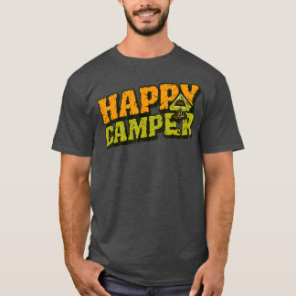 T-shirt Happy Camper Camping Funny Cadeaux Hommes Femmes E