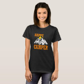 T-shirt Happy Camper Camping Hiking (Devant entier)