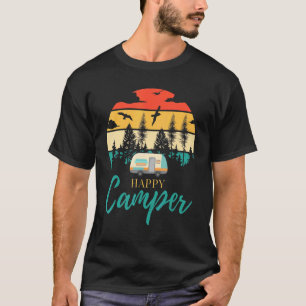 T-shirt Happy Camper Camping Hommes Femmes