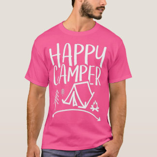 T-shirt Happy Camper - Camping pour hommes, femmes et enfa
