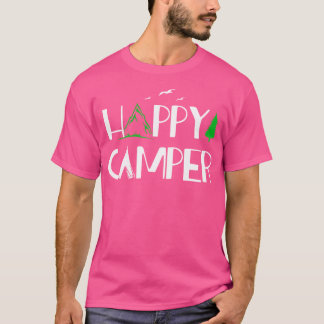 T-shirt Happy Camper - Camping Pour Hommes Femmes Et Enfan