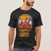 T-shirt Happy Camper Mode On  Happy Marshmallows Camping (Devant)
