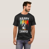 T-shirt Happy Camper Retro Vintage Camping (Devant entier)