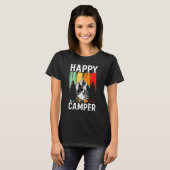 T-shirt Happy Camper Retro Vintage Camping (Devant entier)