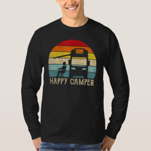 T-shirt Happy Camper Rv Camping Hommes Femmes Retro Sun le