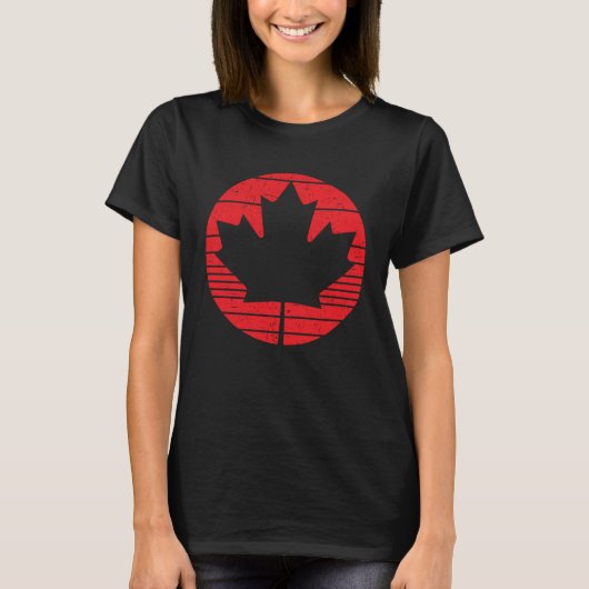 T-shirt Happy Canada Day Canadian Canada Flag Maple Leaf (Devant)