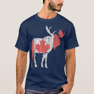T-shirt Happy Canada Day Funny Maple Leaf Animal Canadian