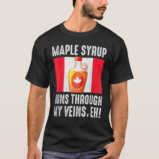 T-shirt Happy Canada Day Maple Syrup Maple Tree Tapping Me (Devant)