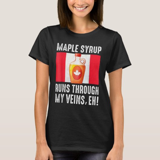 T-shirt Happy Canada Day Maple Syrup Maple Tree Tapping Me (Devant)