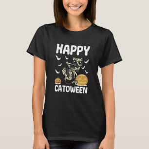 T-shirt Happy Catoween Costume Halloween Trick Ou Treat Ha