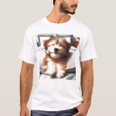 T-shirt Happy Chappy Pup (Devant)