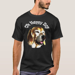 T-shirt Happy Chien Beagle Gif