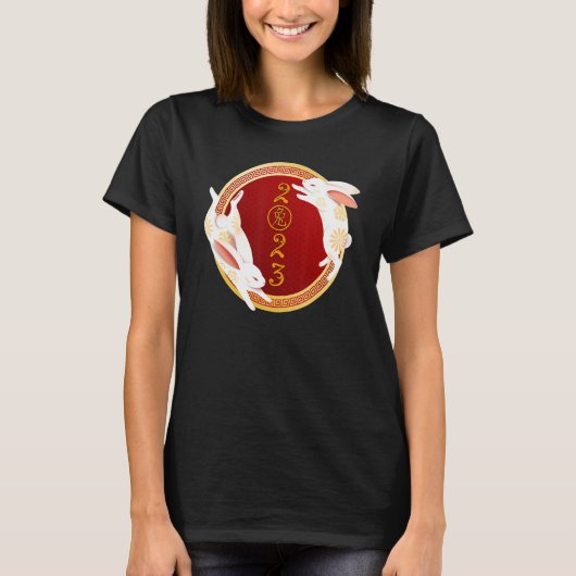 T-shirt Happy Chinese New Year 2023 Year Of The Rabbit Kid (Devant)