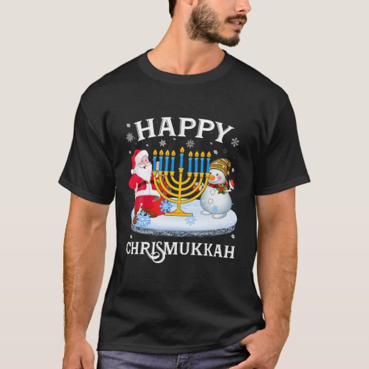 T-shirt Happy Chrismukkah Xmas (Devant)