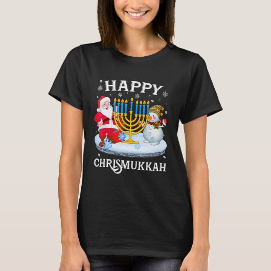 T-shirt Happy Chrismukkah Xmas (Devant)