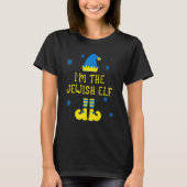 T-shirt Happy Christmukkah Jewish I'm The Jewish Elf Chris (Devant)