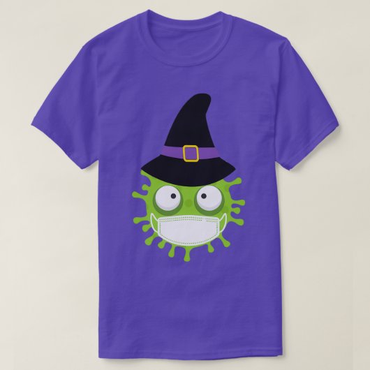 T-shirt Happy Coronaween Halloween 2020 Coronavirus Witch  (Design devant)