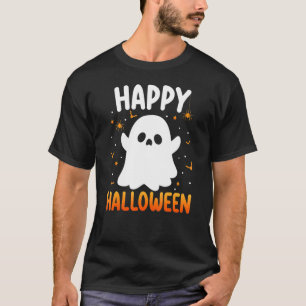 T-shirt Happy Costume Halloween Éffrayant Boo Ghost Spider