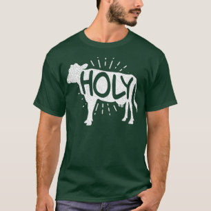 T-shirt Happy Cow Shirt Funny Holy Cow Pun cadeau