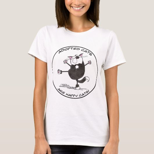 T-shirt Happy Dance Cat (Devant)