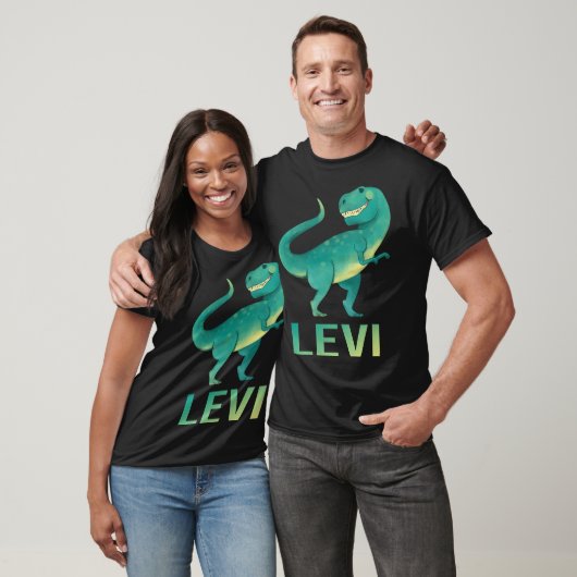 T-shirt Happy Dinosaur - Nom Levi (Unisexe)