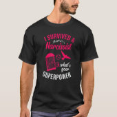 T-shirt Happy Divorce Party I Survived A Narcissist What's (Devant)