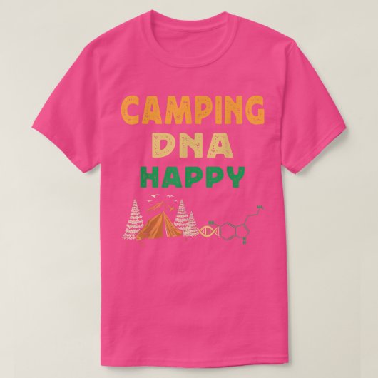 T-shirt Happy DNA Camping Nature (Design devant)