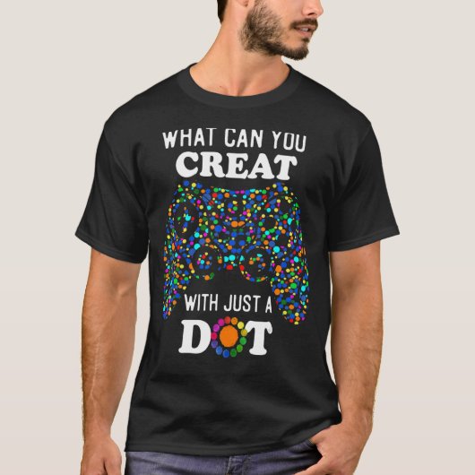 T-shirt Happy Dot Day Game Controller International dot da (Devant)