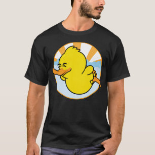 T-shirt Happy Duck imprimé chien imprimé