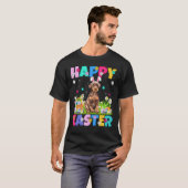 T-shirt Happy Easter Bunny Doberman Pinscher Dog Easter Su (Devant entier)