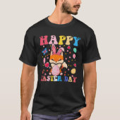 T-shirt Happy Easter Bunny Fox  Easter Day Groovy (Devant)