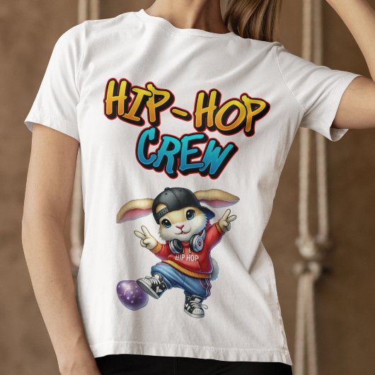 T-shirt Happy Easter Bunny Hip-Hop Crew