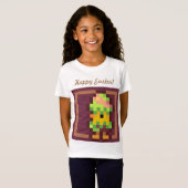 T-Shirt Happy Easter Chicken in egg pixel, Pixel Art (Devant entier)