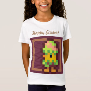 T-Shirt Happy Easter Chicken in egg pixel, Pixel Art