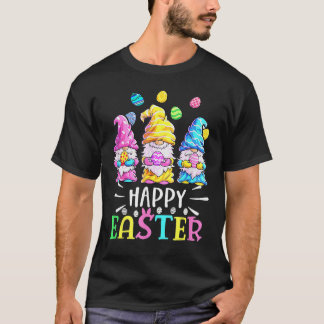 T-shirt Happy Easter Day 2023  Bunny Gnome Hug Easter Eggs