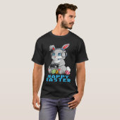 T-shirt Happy Easter Day Bunny Egg Boys Girls Kids Gamer (Devant entier)