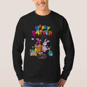 T-shirt Happy Easter Day Bunny Spring Gnome Easter Egg Hun