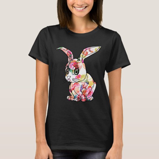 T-shirt Happy Easter Day Bunny Spring Gnome Easter Egg Hun (Devant)