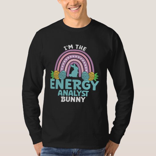 T-shirt Happy Easter Day I m the Energy Analyst Bunny (Devant)
