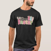 T-shirt Happy Easter Sayings Egg Bunny (Devant)