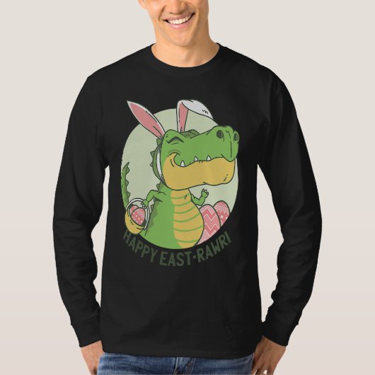 T-shirt Happy Eastrawr Rex Dinosaur Easter Bunny Egg Costu (Devant)
