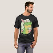 T-shirt Happy Eastrawr Rex Dinosaur Easter Bunny Egg Costu (Devant entier)