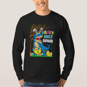 T-shirt Happy Eastrawr T Rex Bunny Egg Dinosaur Est