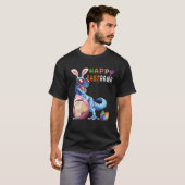 T-shirt Happy Eastrawr T Rex Dinosaur Easter Bunny Egg Cos (Devant entier)