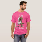 T-shirt Happy Eastrawr T Rex Dinosaur Lapin de Pâques Bonb (Devant entier)