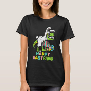 T-shirt Happy Eastrawr Trex Easter Bunny Egg Dinosaur Kid